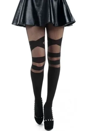 Pamela Mann Punčocháče Gotika z Pančuchy V Strap Sheer