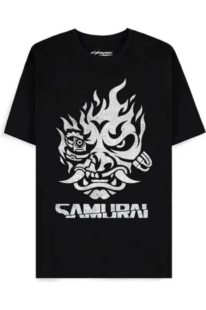 Cyberpunk Tričko Gaming z Samurai White