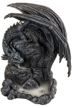 Nemesis Now Držák na vonné tyčinky Gotika z - Stojan na vonní tyčinky Dragon Pool Backflow Unisex