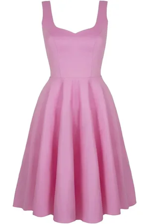 Hell Bunny Středně dlouhé šaty Rockabilly z Heidi Dress Pink