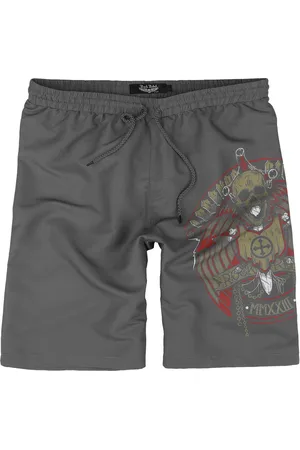 Rock Rebel Plavecké šortky Rock z Swim Shorts With Skull and Sword