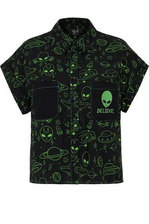 Hell Bunny Halenka Rockabilly z Mulder Shirt