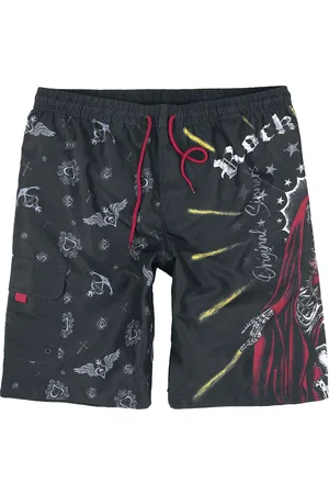 Rock Rebel Plavecké šortky Rock z Swim Shorts With Old School Print