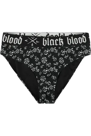 Gothicana Spodní díl bikin Gotika z Bikiny kalhotky s pentagramem