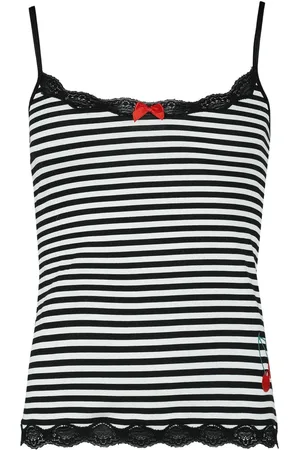 Pussy Deluxe Top Rockabilly z Stripey Classic Top
