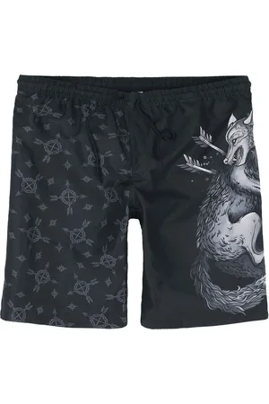 EMP Plavecké šortky z Swim Shorts With Wolf Print