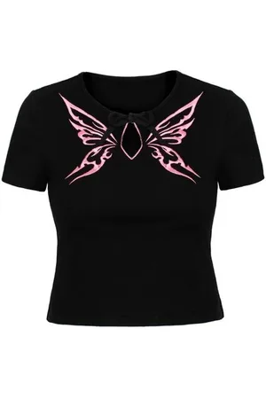Hell Bunny Tričko Rockabilly z Kocho Top