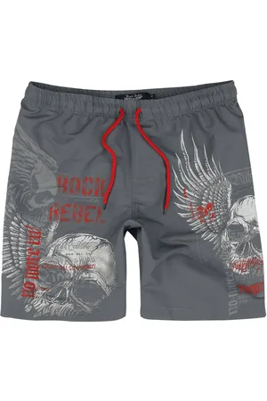Rock Rebel Plavecké šortky Rock z Swim Shorts with Skull Print