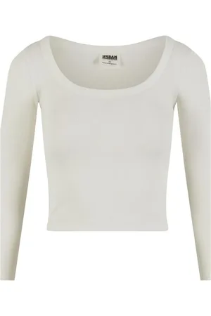 Urban classics Tričko s dlouhým rukávem z Vroubkovaný top z organického materiálu