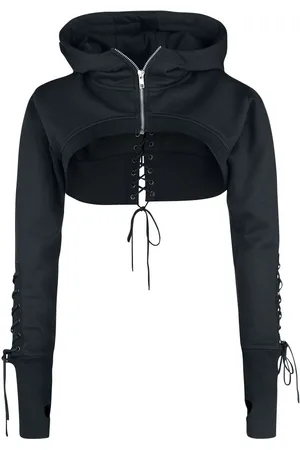 Chemical Black Mikina s kapucí na zip Gotika z Bolero Ebony