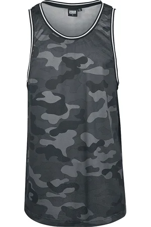 Urban classics Tílko z Síťovinový top s kamufláž vzorem