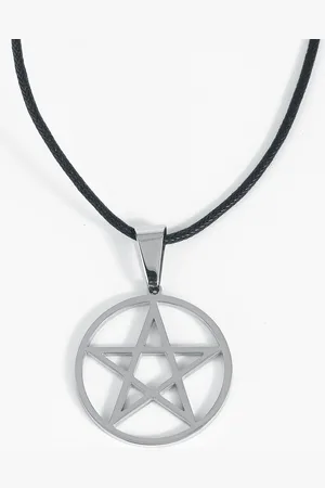 etNox hard and heavy Náhrdelník Gotika z - Plain Pentagram Unisex