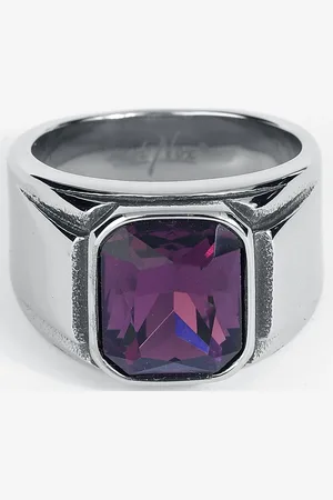 etNox hard and heavy Prsten Gotika z - Simply Purple Unisex