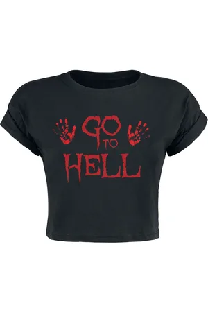 Sprüche Top z Cropped top Go To Hell