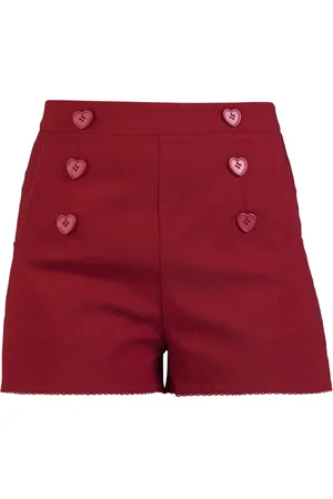 Voodoo Vixen Kraťasy Rockabilly z Heart Button Shorts
