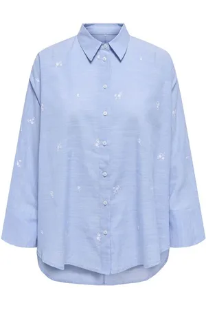 ONLY Dlouhý rukáv z ONLREGINA GRACE L/S EMB. SHIRT OX WVN