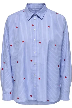 ONLY Dlouhý rukáv z ONLNEW LINA GRACE LS STRIPE EMB SHIRT