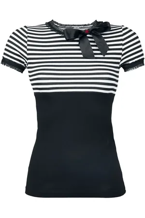 Pussy Deluxe Tričko Rockabilly z Stripey