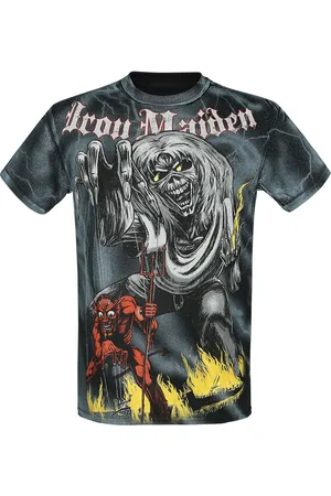 Iron Maiden Tričko z Sketched Number Of The Beast Allover