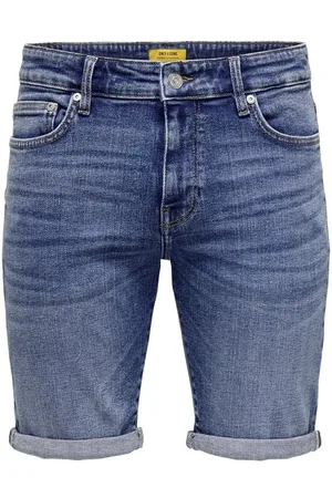 Only & Sons Kraťasy z ONSPLY DBD 8773 TAI DNM SHORTS NOOS