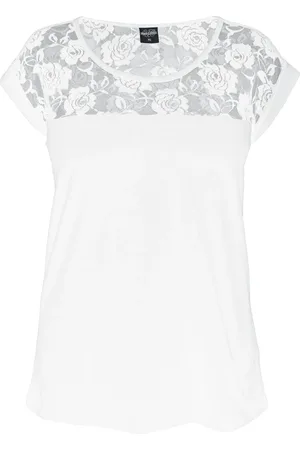 Urban classics Tričko z Ladies Top Laces Tee