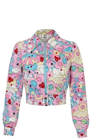 Hell Bunny Přechodní bundy z x Smiley Originals Loulou Jacket