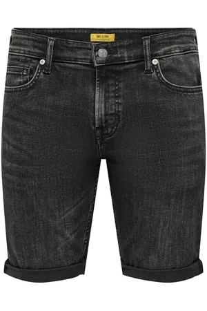 Only & Sons Kraťasy z ONSPLY WB 5192 TAI DNM SHORTS NOOS