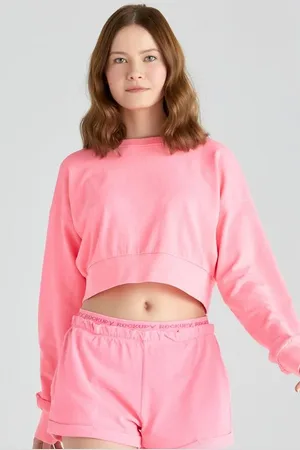 Rockupy Mikinové tričko z Cropped top s dlouhými rukávy Lightness 1