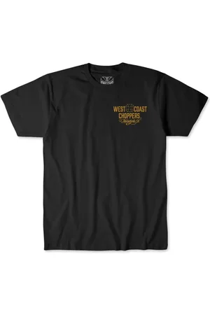 WEST COAST Tričko z Černo-žluté tričko WCC Motorcycle