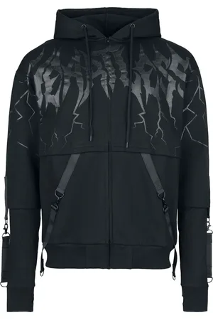 Heartless Mikina s kapucí na zip Gotika z Bunda s kapucí Lightning
