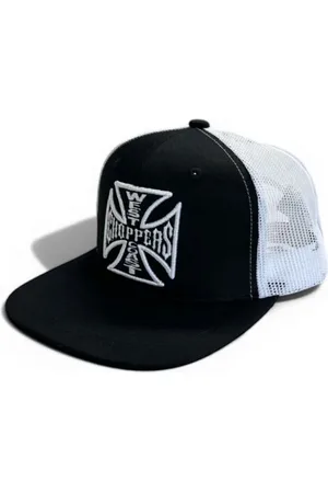 WEST COAST Kšiltovka z - OG Cross Flatbill Hat Black/White