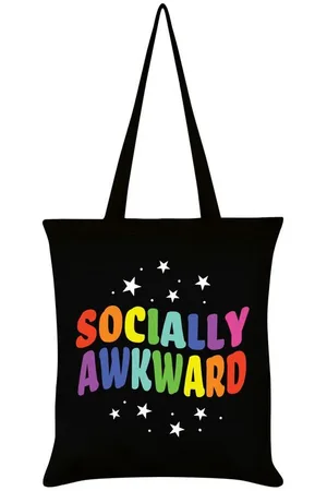Sprüche Látkové Tašky z - Socially Awkward Unisex