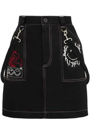 Hell Bunny Krátká sukně z x Smiley Originals Dylan Skirt