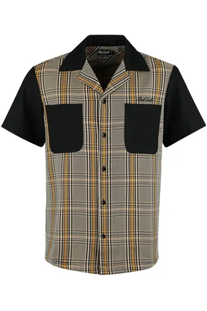 Chet Rock Košile s krátkým rukávem Rockabilly z Douglas Shirt