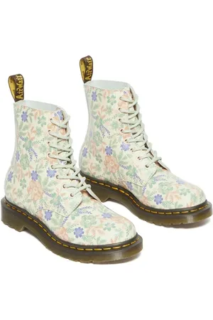 Dr. Martens Boty z 1460 Pascal Cloud Cream+Multi Genix Nappa