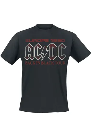 AC/DC Tričko z Back In Black Europe 1980