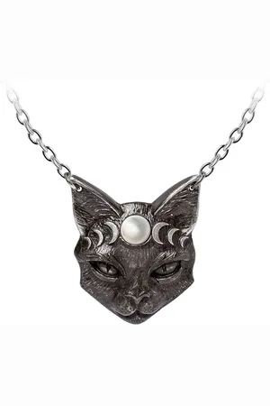Alchemy Náhrdelník Gotika z - Mystic Moon Cat Unisex
