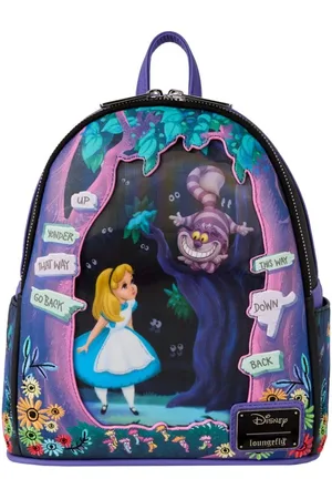 Alice in Wonderland Mini batoh Disney z - Loungefly Alice and Cheshire Cat