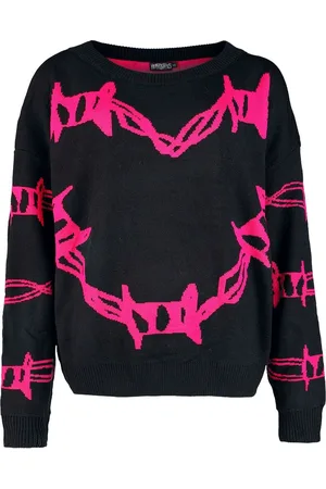 Heartless Pletený svetr Gotika z Barbed Wire Heart Jumper