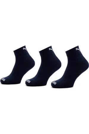 PUMA Sada 2 párů vysokých ponožek unisex Cushioned Quarter 3P Unisex 907943 Tmavomodrá