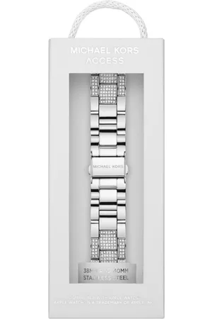 Michael Kors Vyměnitelný pásek do hodinek Apple Watch MKS8006 Stříbrná