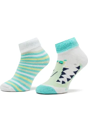 Benetton Sada 2 párů dětských vysokých ponožek 6AO3F2142 907