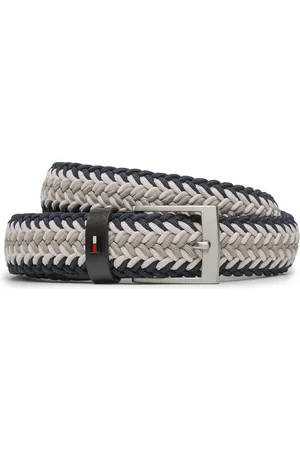 Tommy Hilfiger Pánský pásek Adan 3.5 Elastic AM0AM10842 Tmavomodrá
