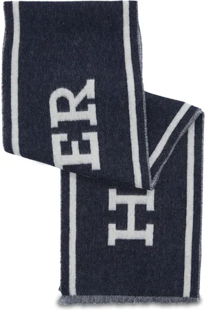 Tommy Hilfiger Šál Monotype Scarf AM0AM11738 Tmavomodrá