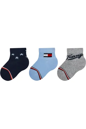 Tommy Hilfiger Sada 3 párů dětských vysokých ponožek 701224997