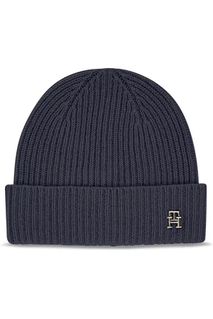 Tommy Hilfiger Čepice Cashmere Chic Beanie AW0AW15321 Tmavomodrá
