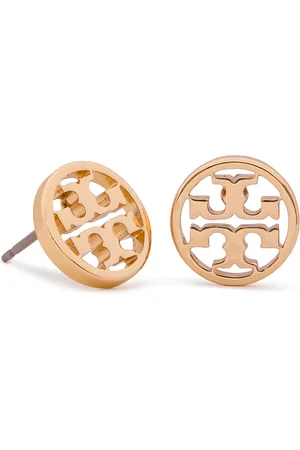 Tory Burch Naušnice Logo Circle Stud Earring 11165518 Zlatá