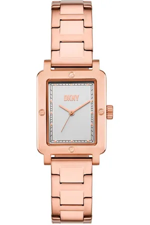 DKNY Hodinky City Rivet NY6663 Růžové zlacení