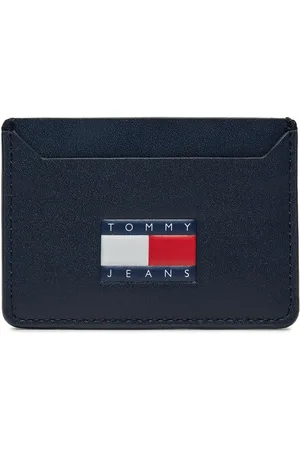 Tommy Hilfiger Pouzdro na kreditní karty Tjm Heritage Leather Cc Holder AM0AM12085 Tmavomodrá