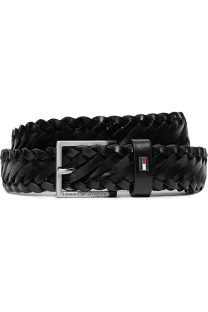 Tommy Hilfiger Pánský pásek Oliver 3.0 Leather Braid Dc AM0AM12068